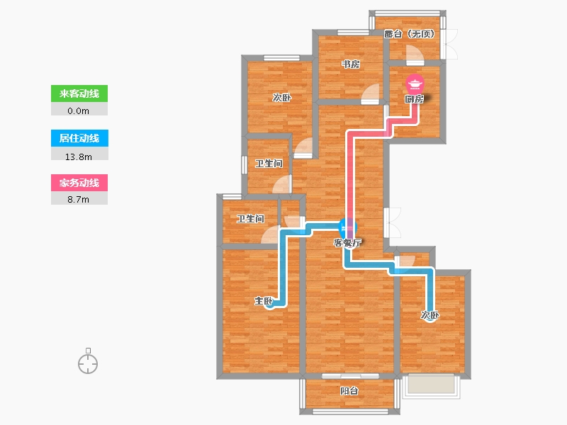 甘肃省-兰州市-嘉禾名都-113.92-户型库-动静线