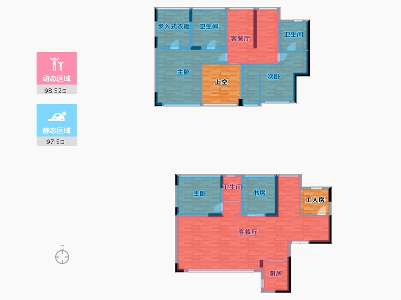 四川省-成都市-当代璞誉-193.12-户型库-动静分区