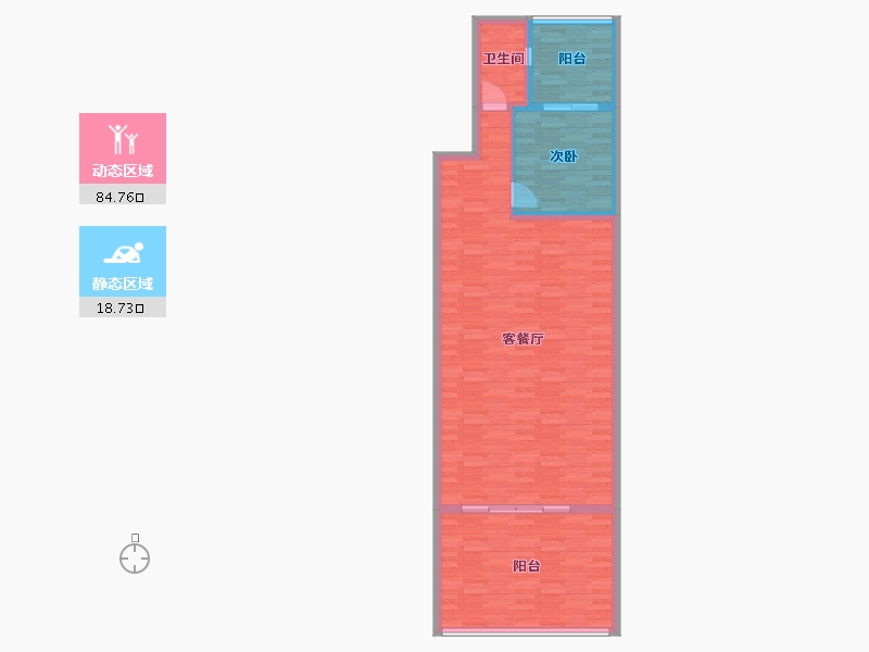 江苏省-南京市-润开华府-93.82-户型库-动静分区