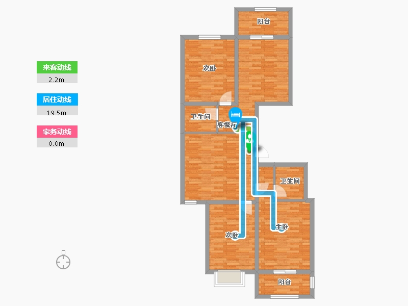 山西省-晋中市-古韵华庭-99.13-户型库-动静线