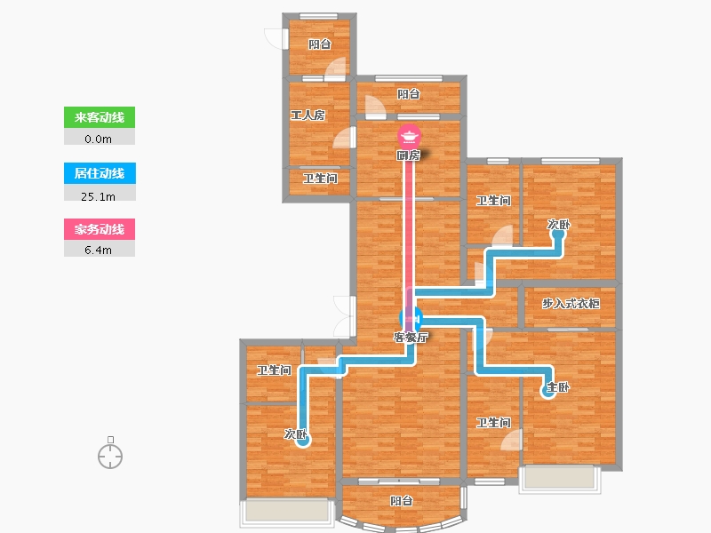 辽宁省-沈阳市-星河湾-154.42-户型库-动静线