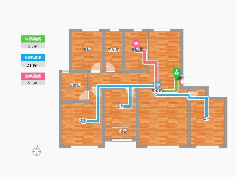 山东省-济宁市-融创济宁府-108.08-户型库-动静线