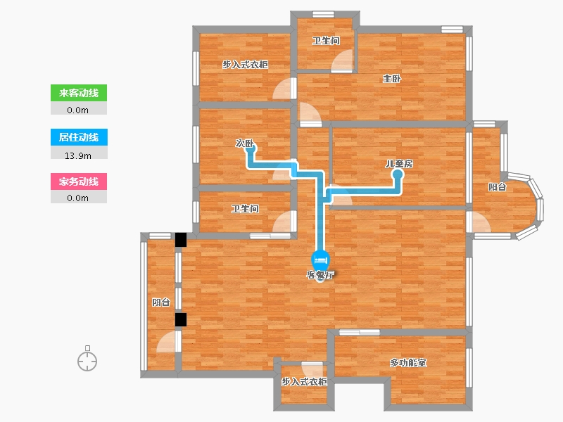 浙江省-绍兴市-新新-135.15-户型库-动静线