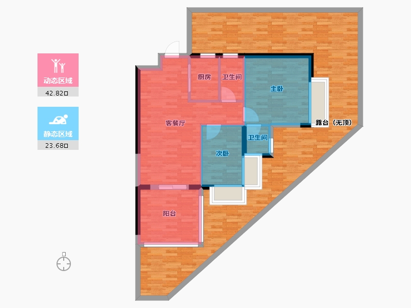 广东省-汕头市-星海南苑-116.54-户型库-动静分区