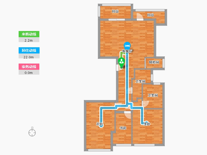 浙江省-温州市-江宁锦苑-101.65-户型库-动静线