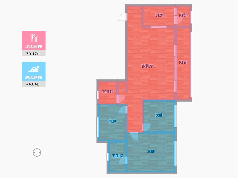 贵州省-黔南布依族苗族自治州-麒龙·涟江生态城-102.64-户型库-动静分区