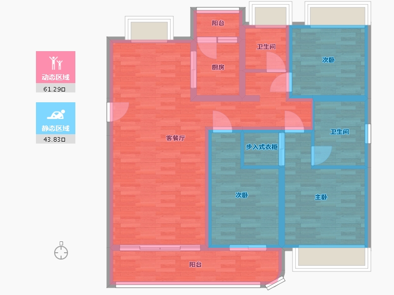 云南省-昆明市-和悦铭著-93.32-户型库-动静分区