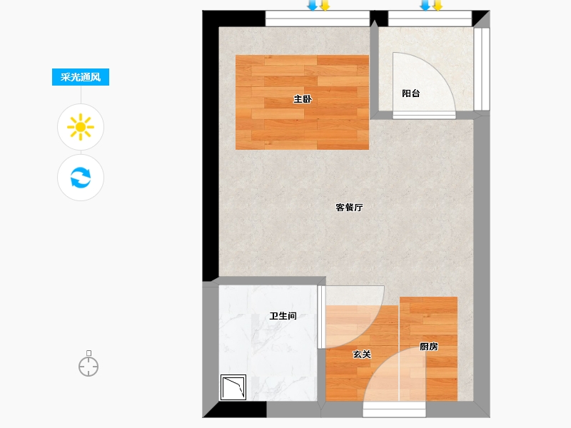 广东省-深圳市-万科星城-22.39-户型库-采光通风