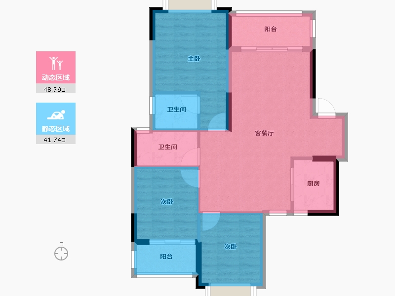 广西壮族自治区-桂林市-公园悦府-81.47-户型库-动静分区