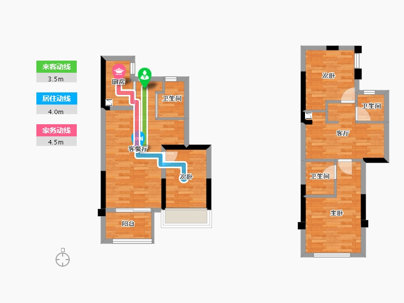 福建省-福州市-融信澜天-74.00-户型库-动静线