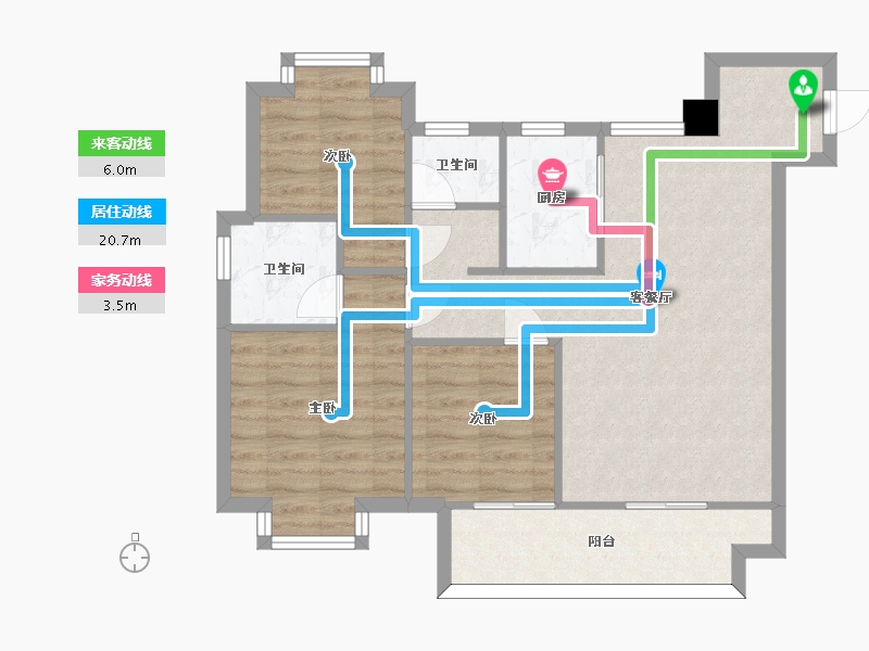 江西省-南昌市-鸿海水岸之城-75.04-户型库-动静线