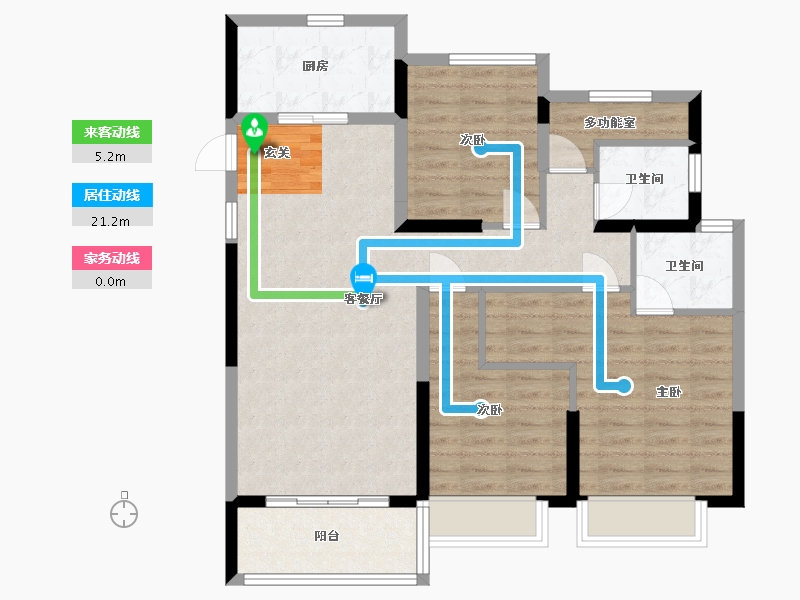 浙江省-宁波市-中骏合景府-92.01-户型库-动静线