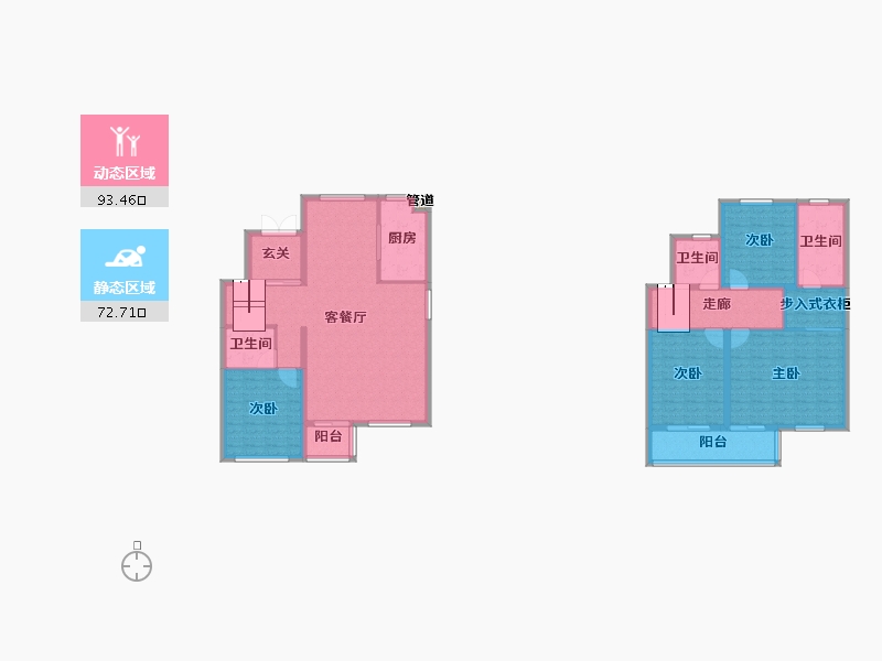 浙江省-台州市-中梁天昱-150.20-户型库-动静分区