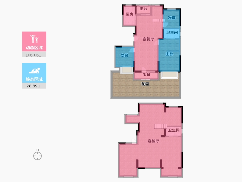 山东省-烟台市-南山协信天骄城-146.60-户型库-动静分区