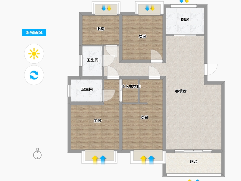 江苏省-南京市-亚泰山语湖项目-109.11-户型库-采光通风