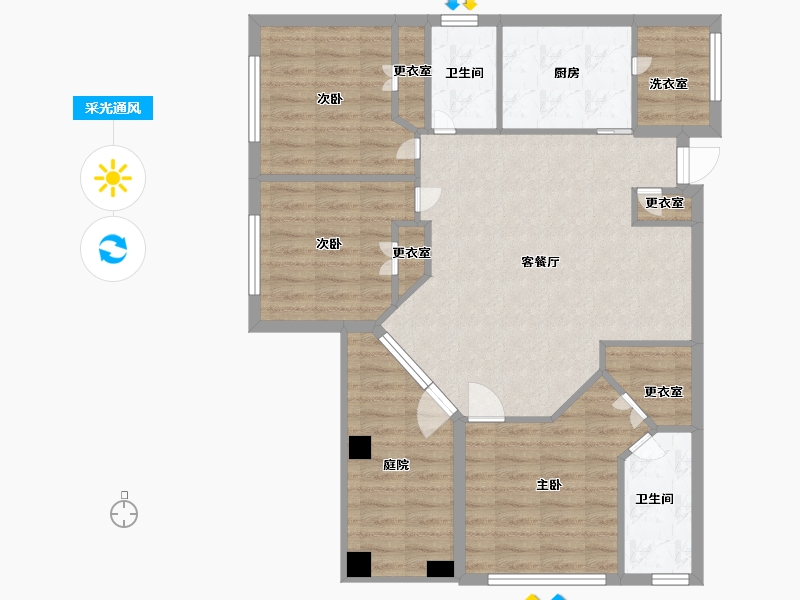 Florida-Orange-Northbridge at Millenia Lake-94.13-户型库-采光通风