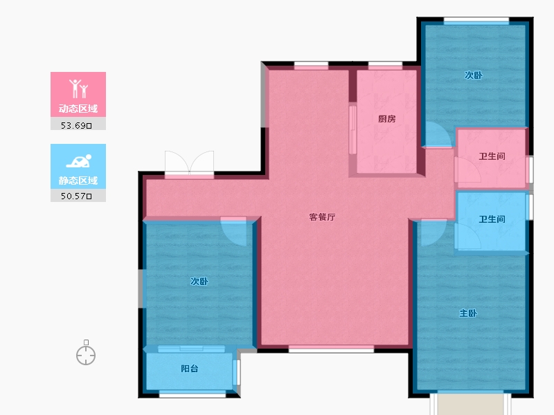 山西省-大同市-同锦世家-93.59-户型库-动静分区