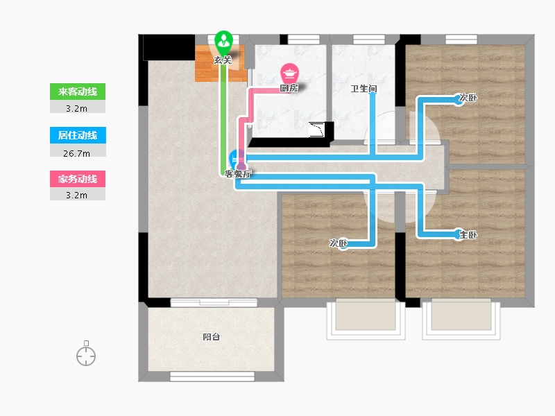 湖北省-武汉市-�吃没�府-67.20-户型库-动静线