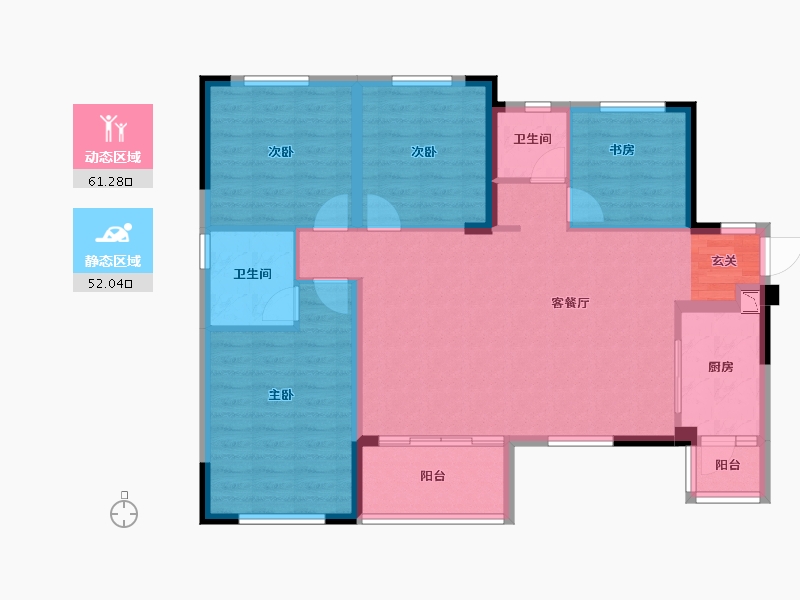 四川省-成都市-奥园天骄-102.08-户型库-动静分区