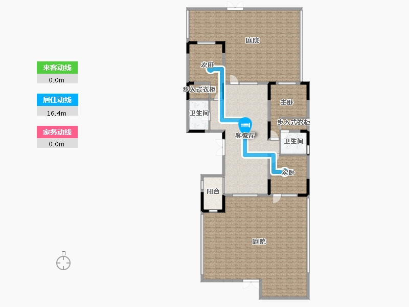 黑龙江省-绥化市-鸿坤玉龙城-236.22-户型库-动静线