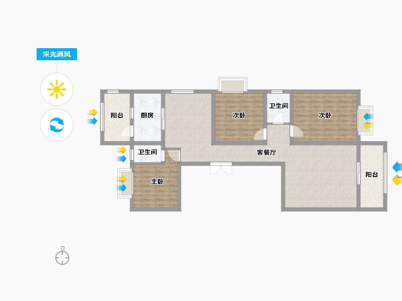 贵州省-黔南布依族苗族自治州-阳光水岸-102.22-户型库-采光通风