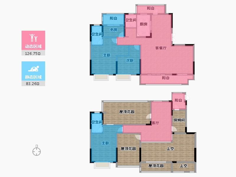 湖南省-岳阳市-中建·湖山壹号-276.09-户型库-动静分区