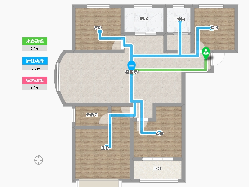 河南省-洛阳市-世纪阳光-104.00-户型库-动静线