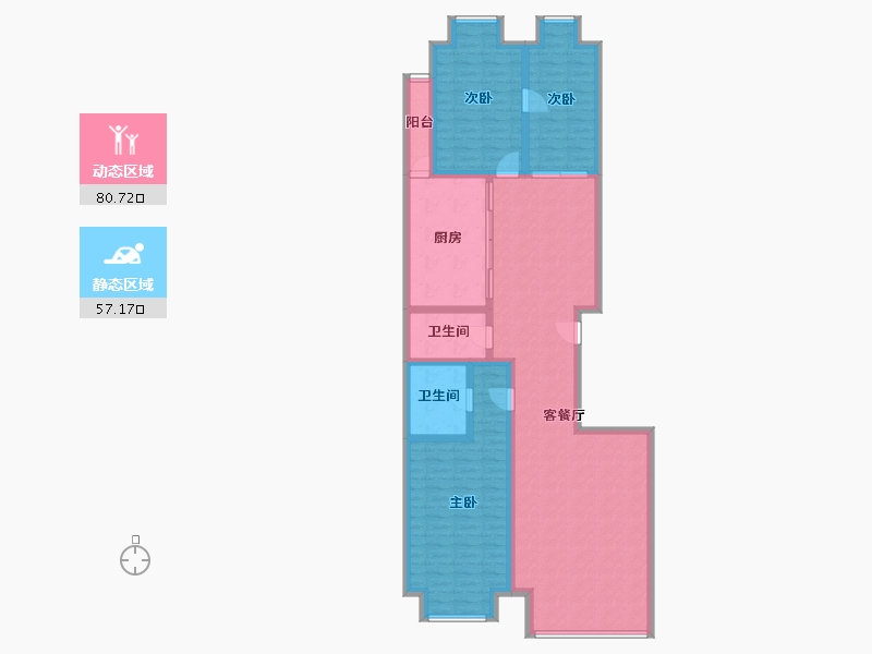 北京-北京市-国瑞城-124.00-户型库-动静分区