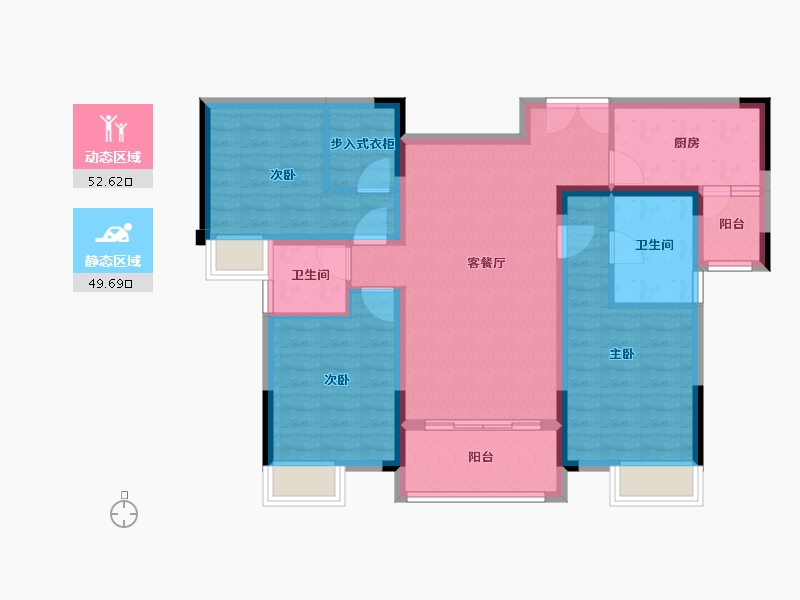 四川省-德阳市-百家堂.意品-90.67-户型库-动静分区