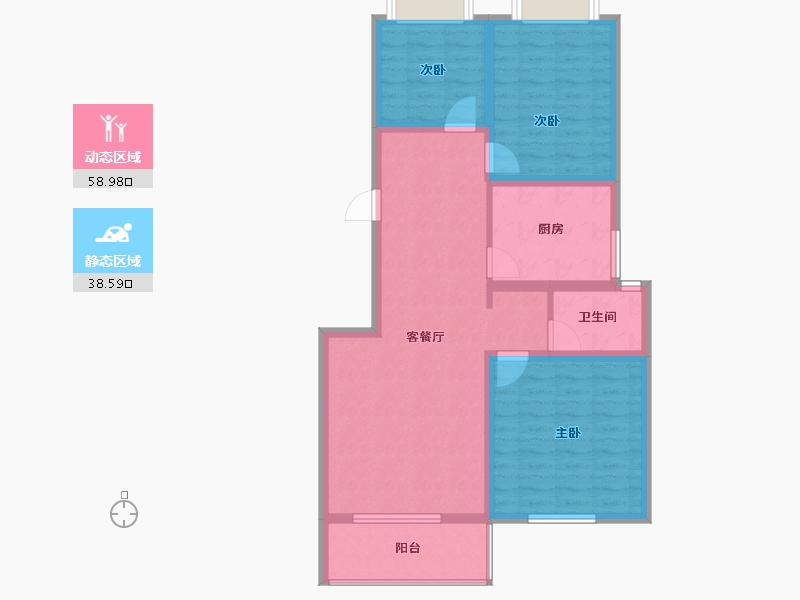 河南省-平顶山市-盛世御源-87.45-户型库-动静分区