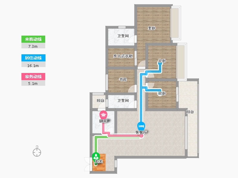 贵州省-黔南布依族苗族自治州-水岸铭门-115.47-户型库-动静线