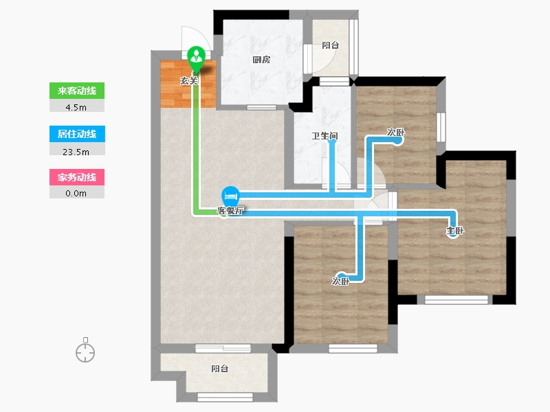 四川省-成都市-招商愉樾-64.02-户型库-动静线