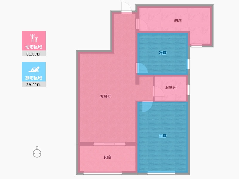 四川省-绵阳市-时代外滩-82.00-户型库-动静分区