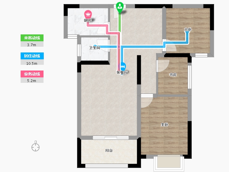 山东省-菏泽市-优步大道-70.03-户型库-动静线