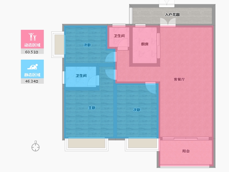 湖南省-衡阳市-山河国际-103.28-户型库-动静分区