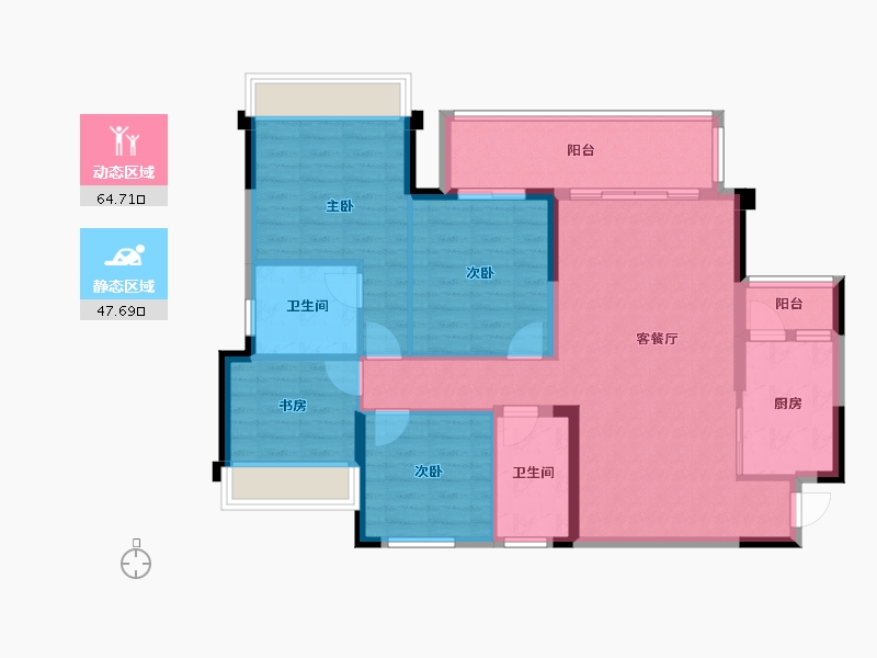 四川省-乐山市-明星中央公园-101.11-户型库-动静分区