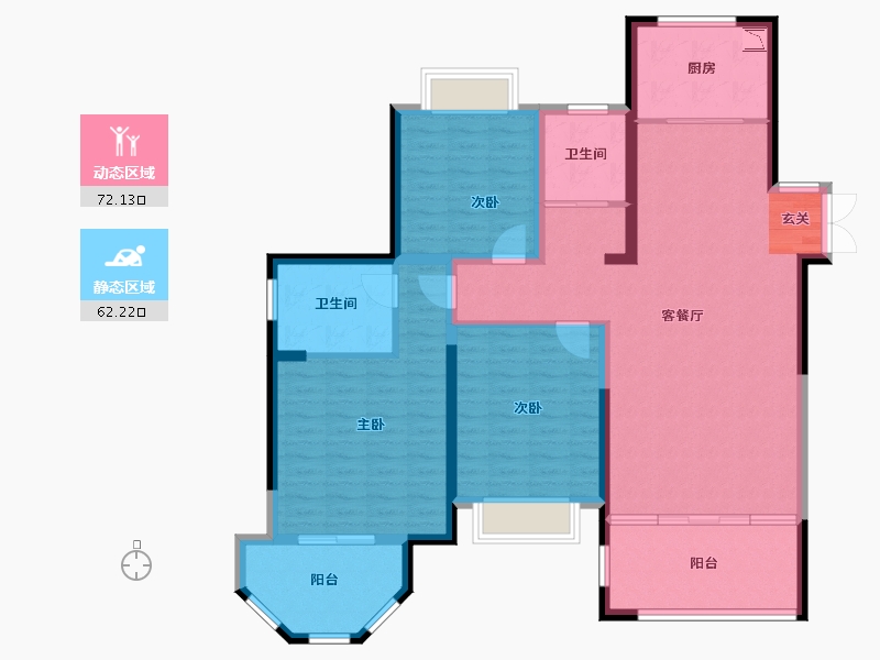 江苏省-盐城市-中南悦城-120.85-户型库-动静分区