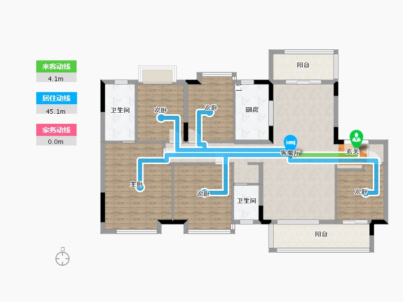 广西壮族自治区-柳州市-金科·天宸-139.85-户型库-动静线