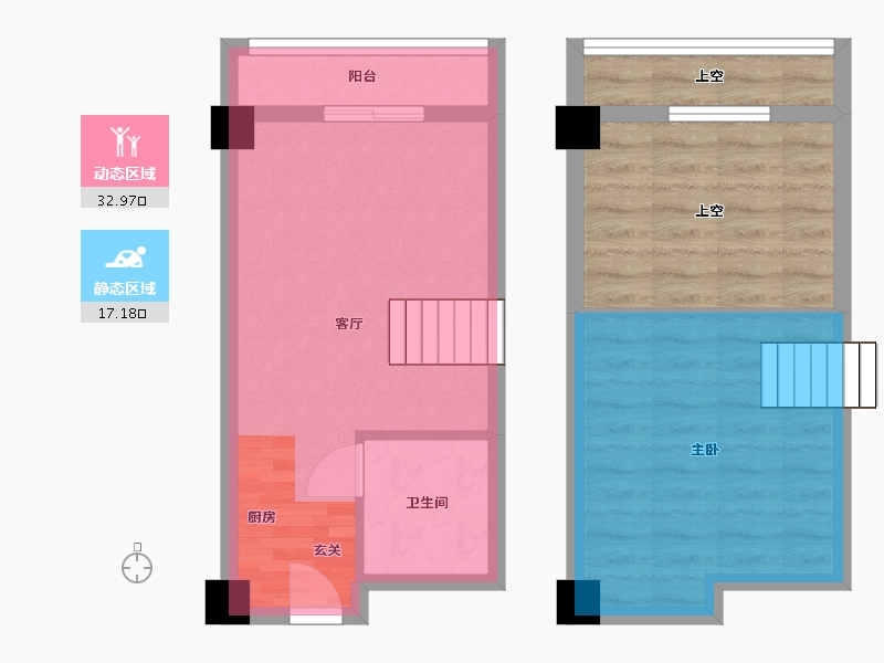 湖南省-长沙市-梦想新天地-57.65-户型库-动静分区