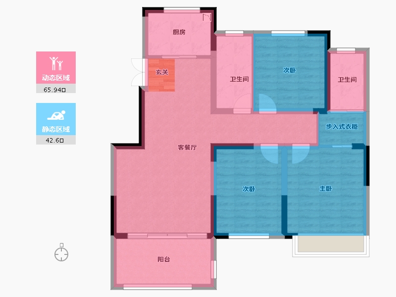 河南省-鹤壁市-富春江锦园-97.12-户型库-动静分区