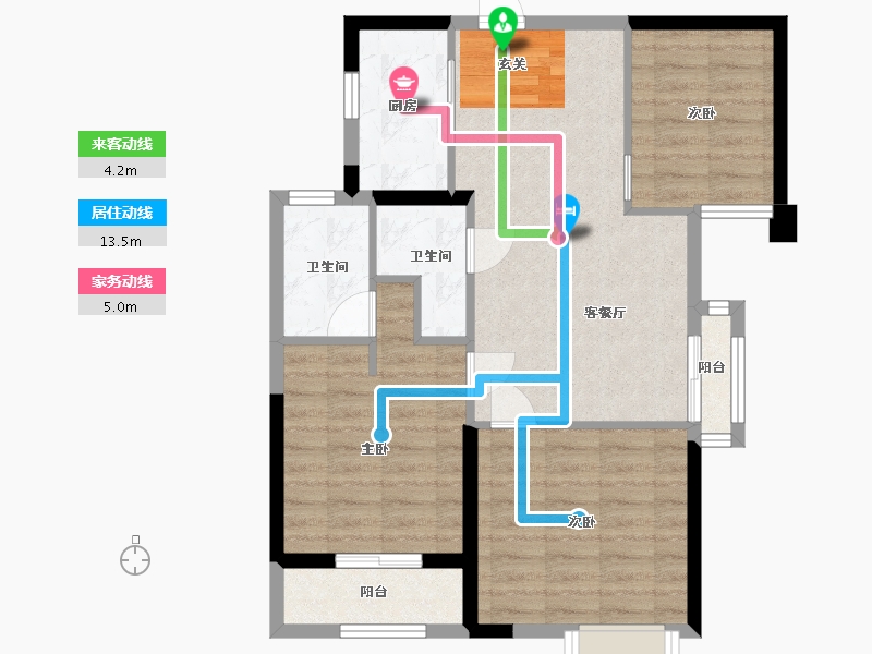 湖北省-武汉市-星湖湾-74.18-户型库-动静线