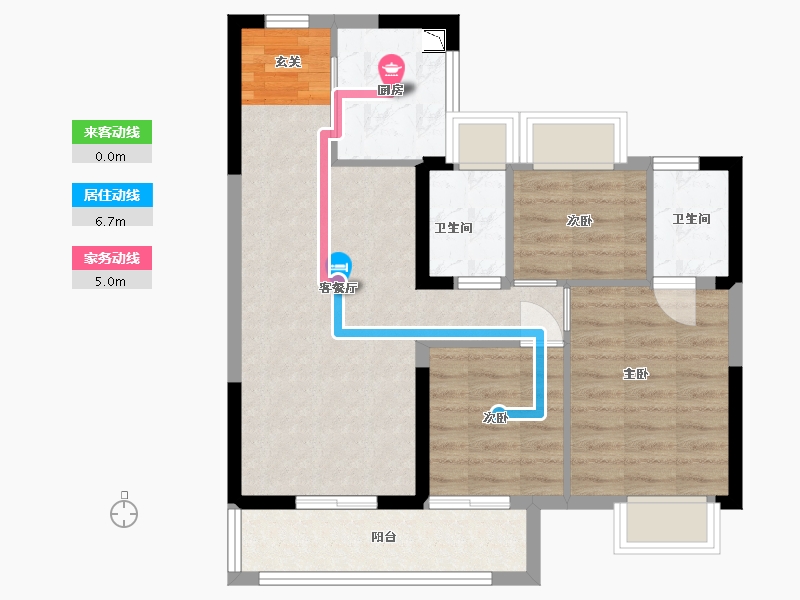 湖北省-武汉市-首开光明国风上观-68.64-户型库-动静线