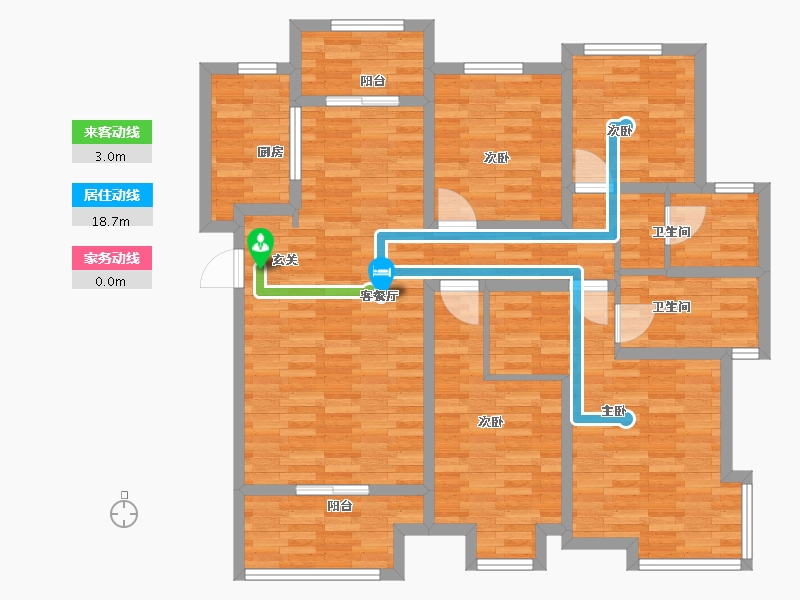 陕西省-西安市-融城朗悦-116.01-户型库-动静线