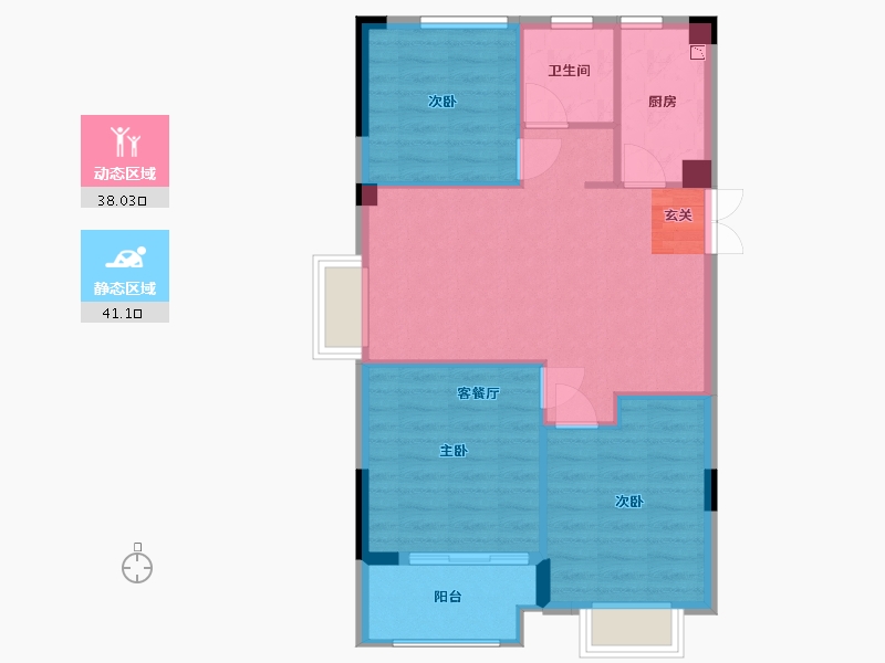 福建省-福州市-汤斜华郡-71.99-户型库-动静分区