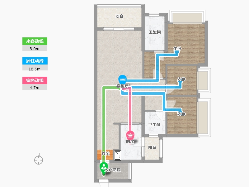 广东省-广州市-顺德未来城-81.60-户型库-动静线