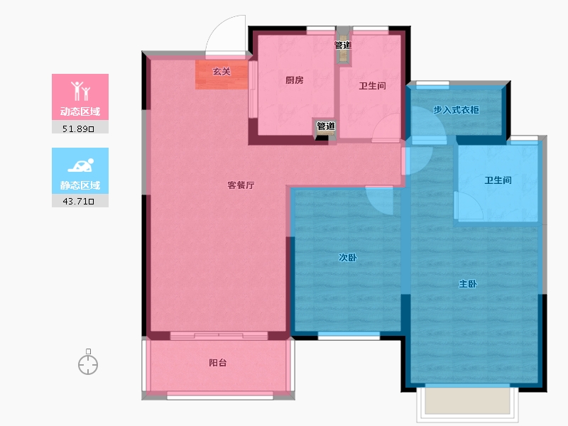 江苏省-南京市-星叶欢乐城-86.01-户型库-动静分区