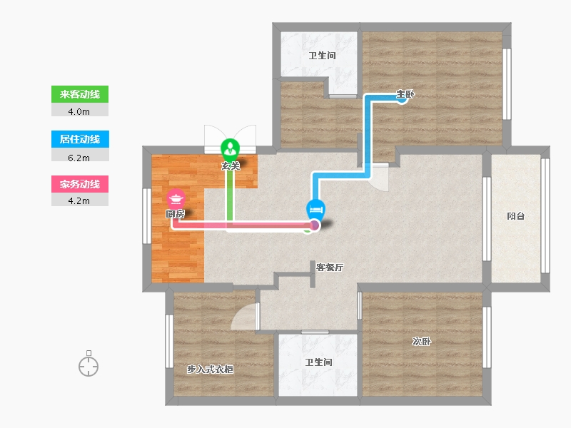 吉林省-白山市-丽水花都-90.10-户型库-动静线