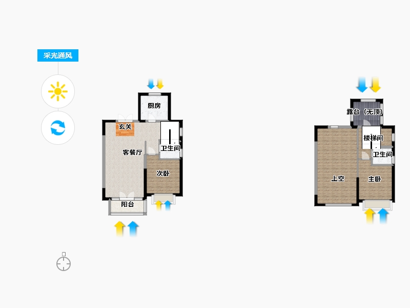 河北省-保定市-上河・天著-126.28-户型库-采光通风