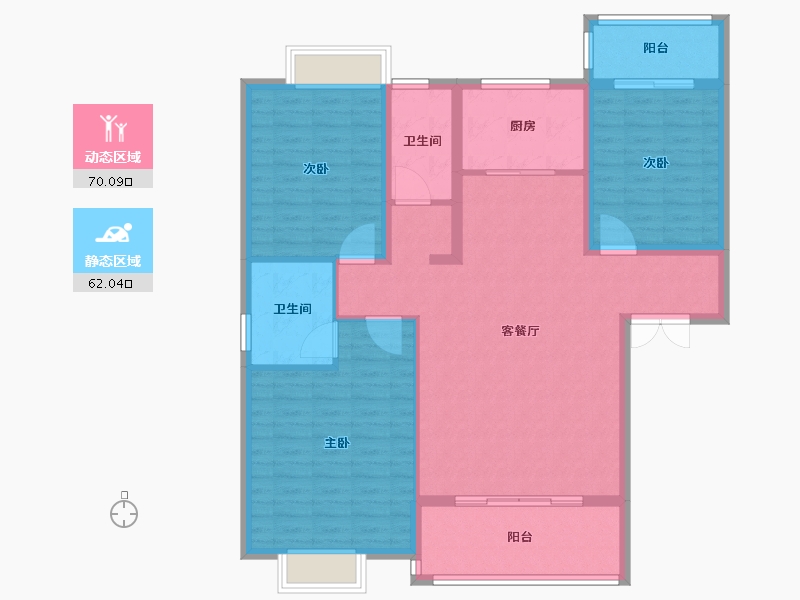 湖北省-孝感市-大悟秀江南-120.00-户型库-动静分区