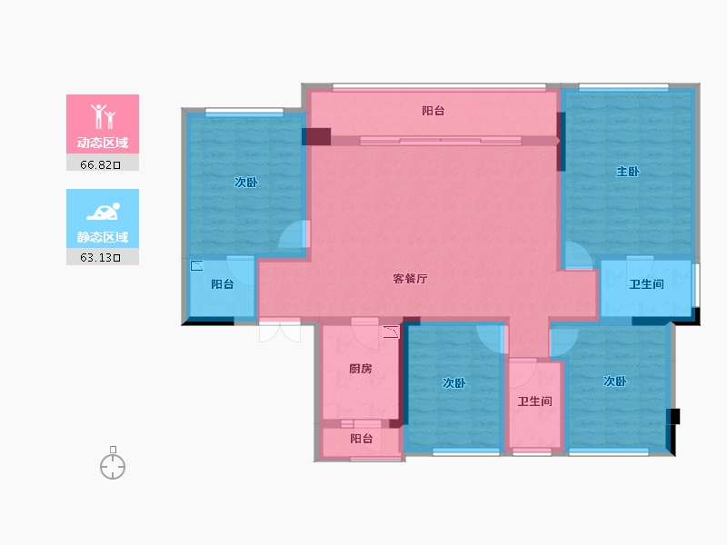 重庆-重庆市-御临府-116.02-户型库-动静分区